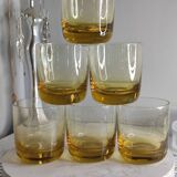 Verres ambré vintage