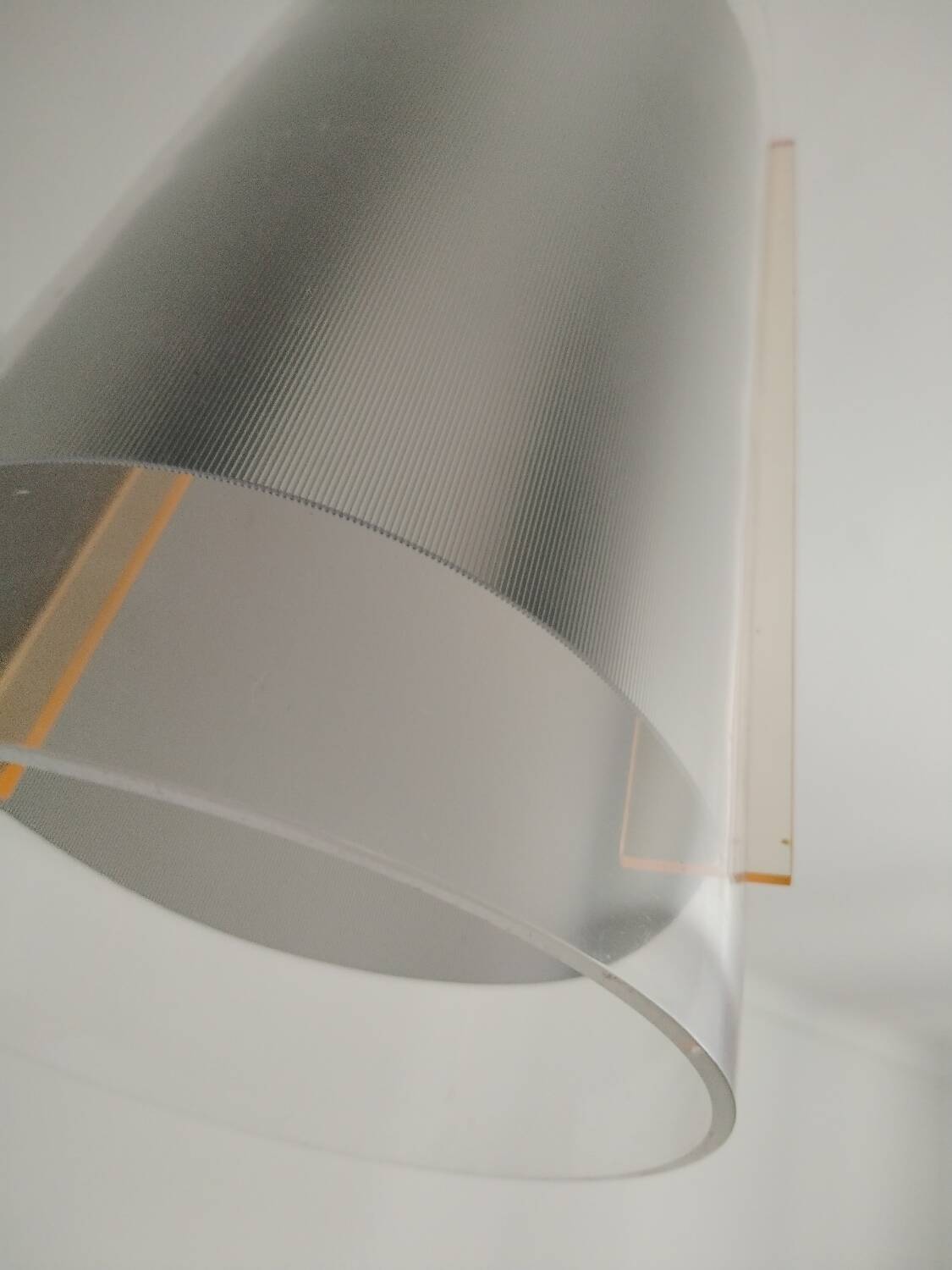 Designer plexiglass pendant light