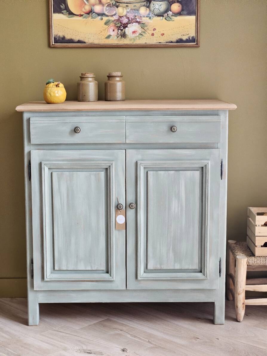 Renovated and distressed Parisian sideboard | Lucien