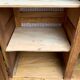 Solid oak compass foot cabinet René Gabriel 1945