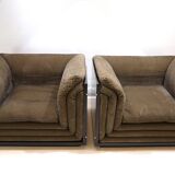 Set of 2 lounge chairs attributed to Pierre Cardin, 1970