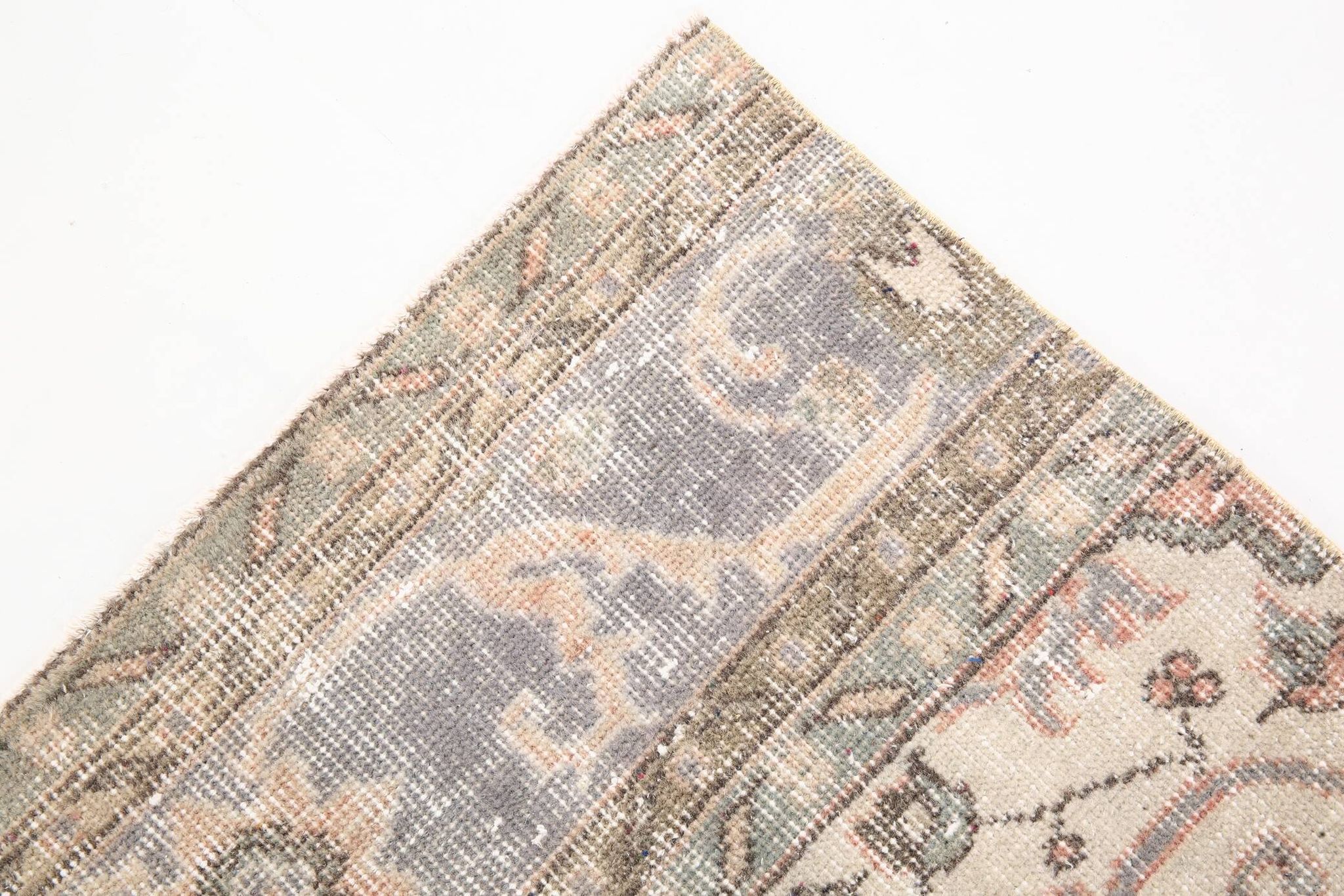 3x10 Rug For Hallway Pale Red Oriental Vintage Runner Rug 91x315Cm