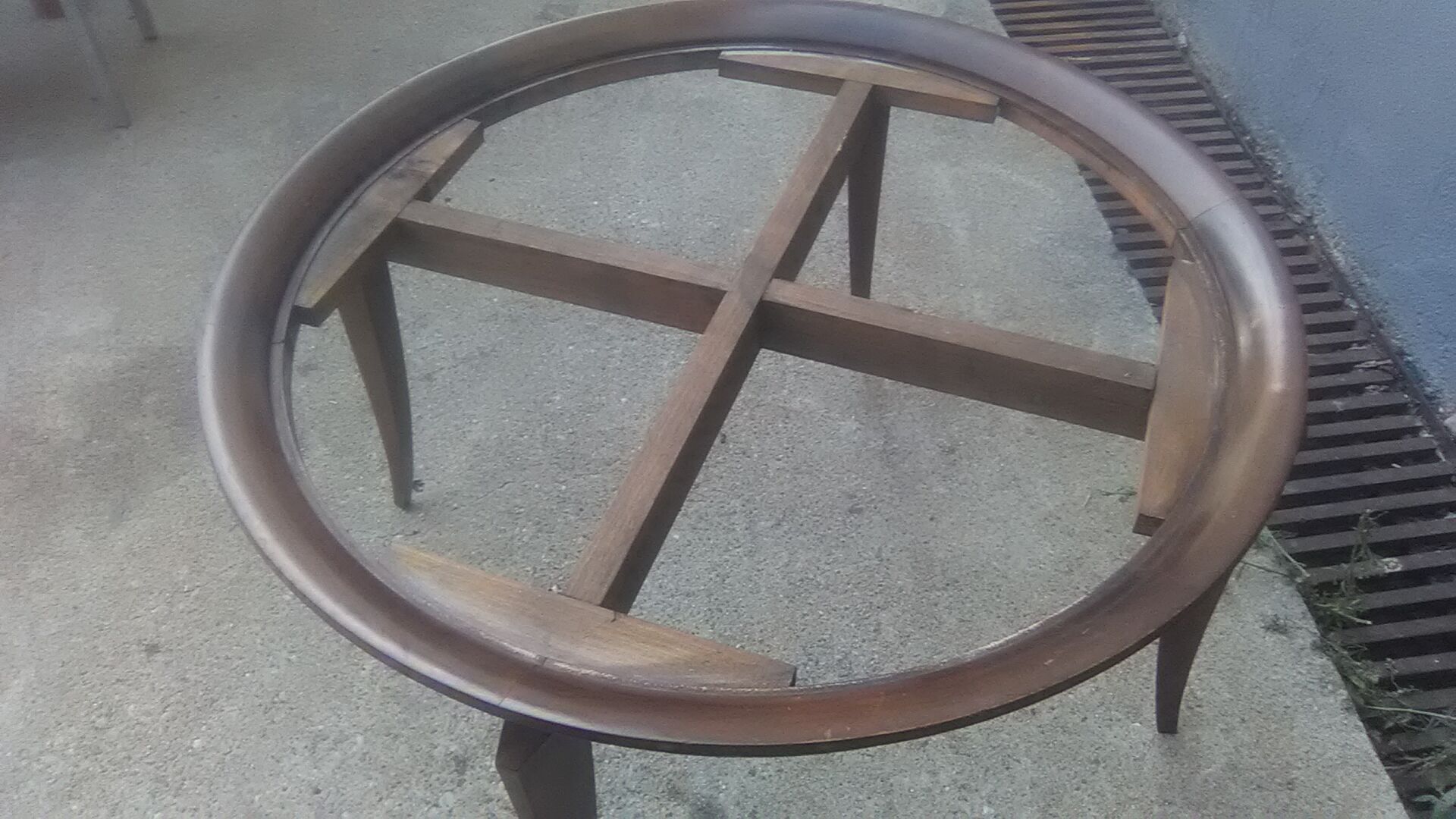 Art deco coffee table mirror