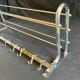 Etagère porte serviette salle de bain laiton nickelé vintage art déco original