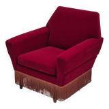 1970s, Danish armchair by Ryesberg Møbler, original condition, velour fabric.