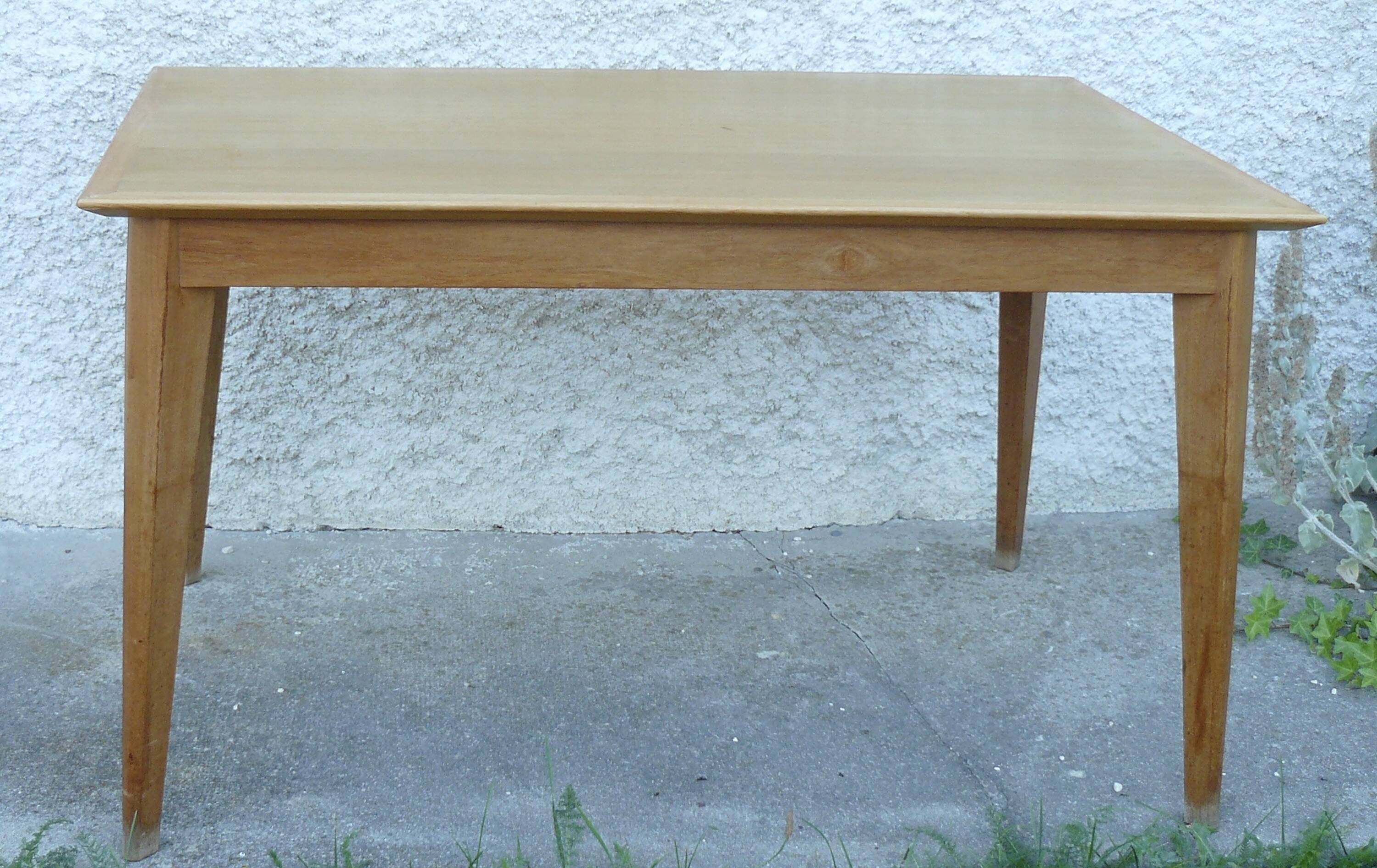 Dining room table with vintage compass legs 1950