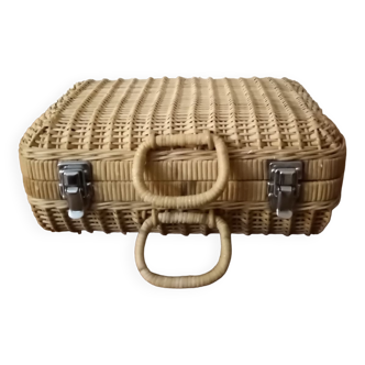 Wicker suitcase