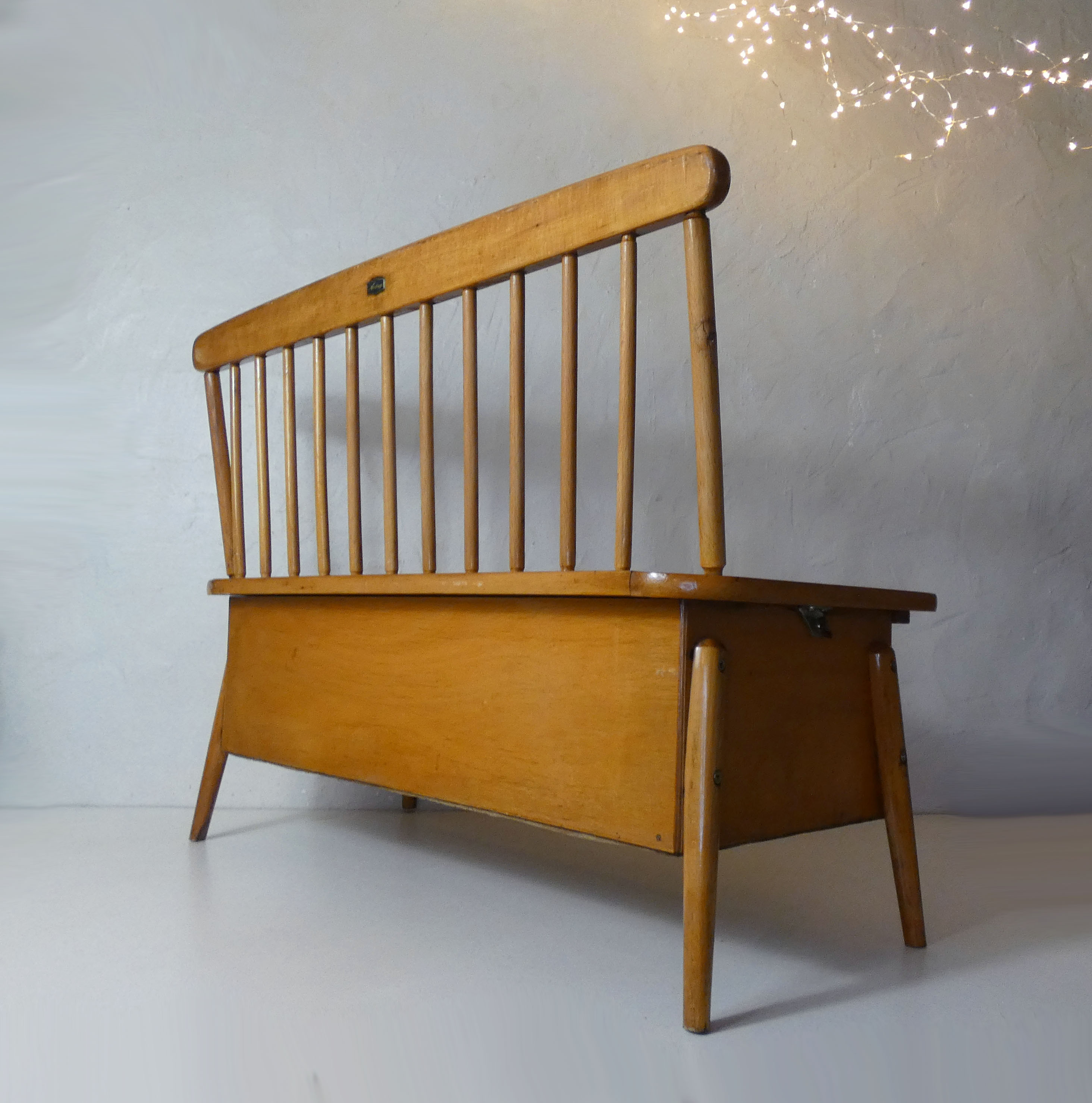 Old wooden bench for children