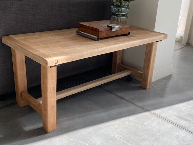 Stripped farm coffee table