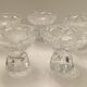 Ensemble de 5 verres à alcool en cristal taillé