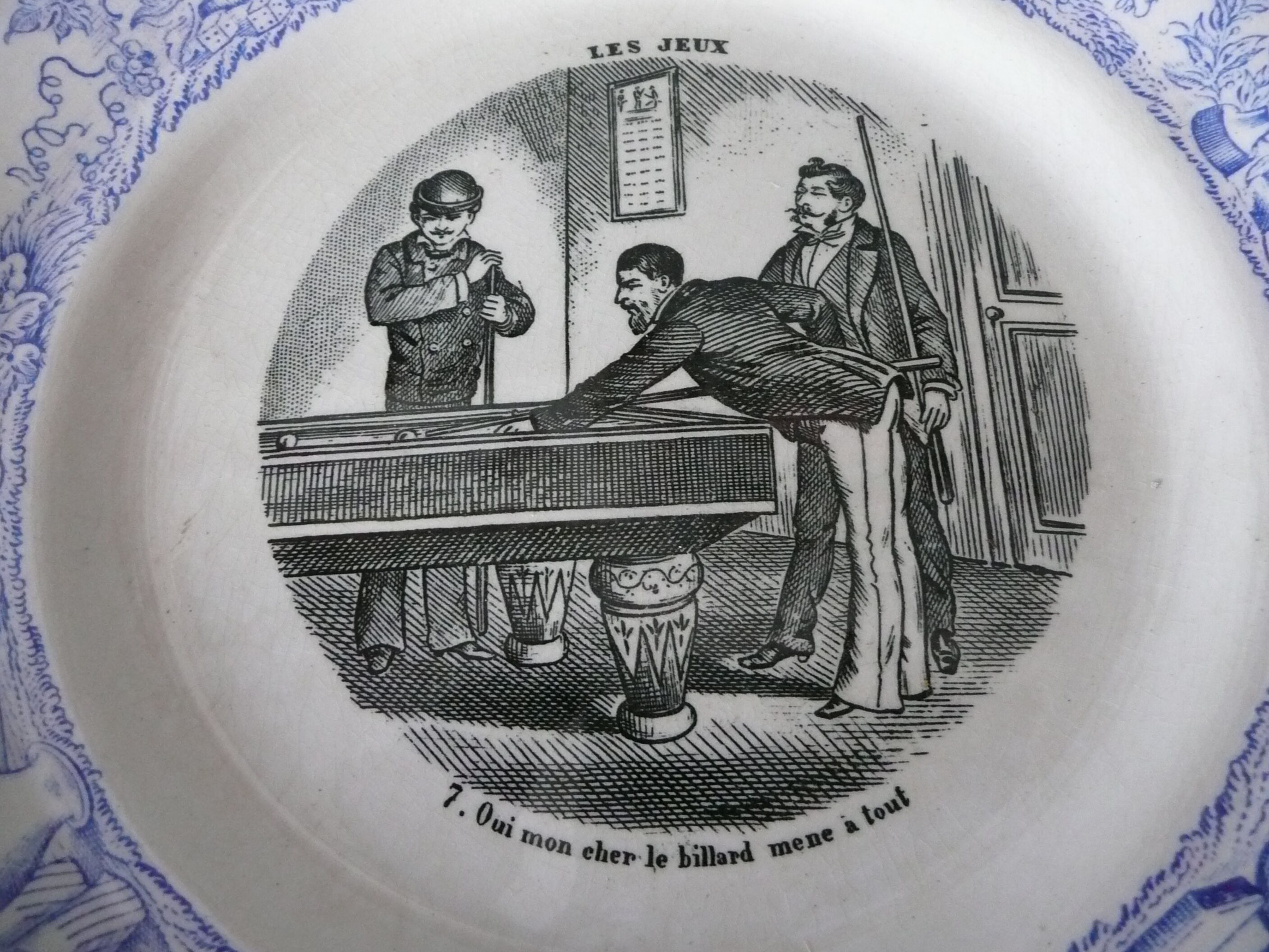 Old dessert plate