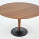 1970s Teak Round Dining Table, Czechoslovakia