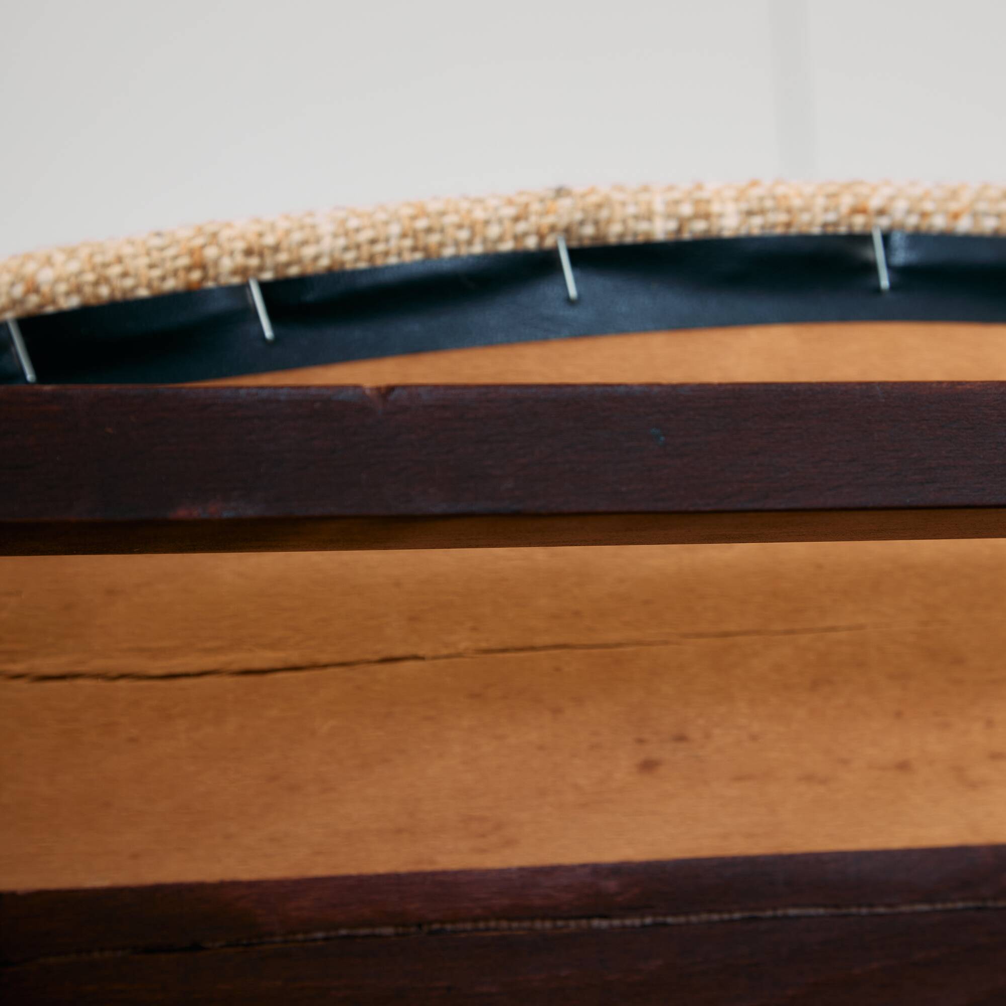 Mid-Century Bentwood Chair Set in Stained Beech with Wool Upholstery