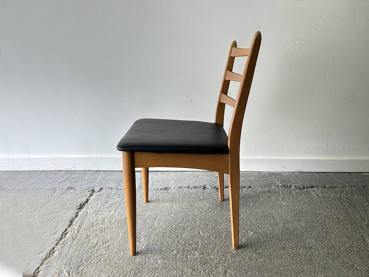 Ensemble de 4 chaises de salle à manger de style mid-century par Schreiber Furniture
