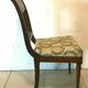 Four Directoire style mahogany chairs with 20th century fabric seats