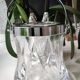 Ice bucket in crystal stylish design. Bayel crystal. Braces/diamond patterns
