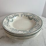 Set of 7 hollow plates Sarreguemines U&C Mozart