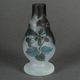 Vase in glass paste Muller Frères Lunéville foot shower floral decor