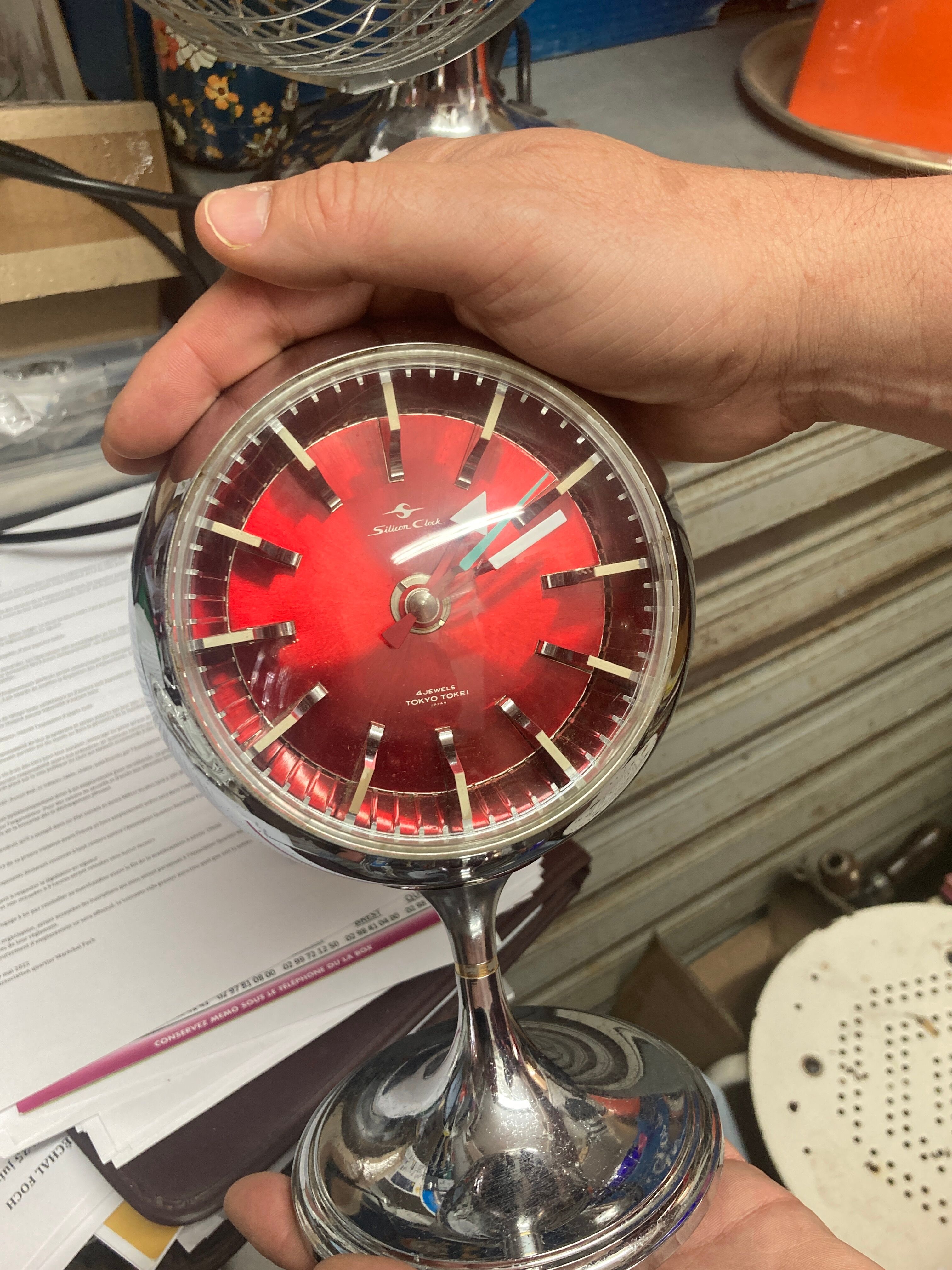 Space age alarm clock, silicon clock, Tokyo | Selency