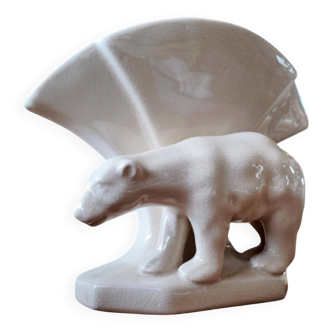 Bear vase in ceramic