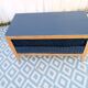 Wood and rattan chest