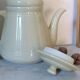 Enamelled ceramic teapot
