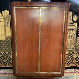 Art Deco period wardrobe in restored mahogany