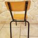 Chaise enfant écolier bois & métal