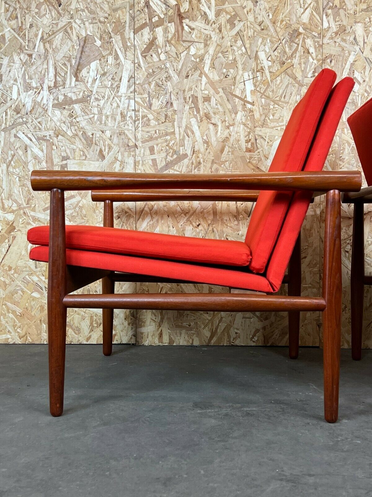 2x 60s 70s Teak Easy Chair Kai Lyngfeld Larsen Søborg Møbler Danish 60s