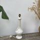 White and gray marble lamp base