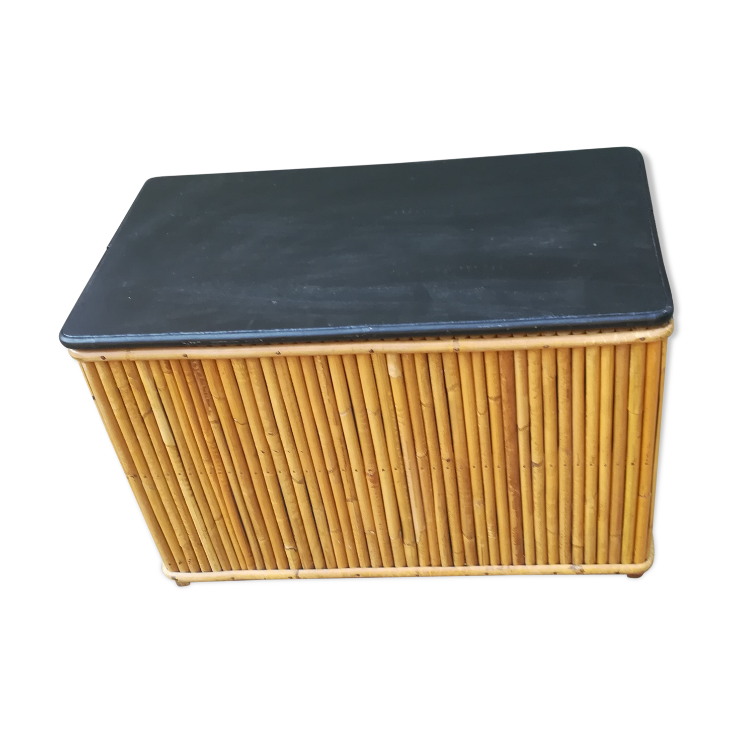 Trunk wood rattan vintage