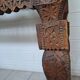 Artisanal wooden console, late 19th century.