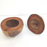 Vintage coconut ice bucket