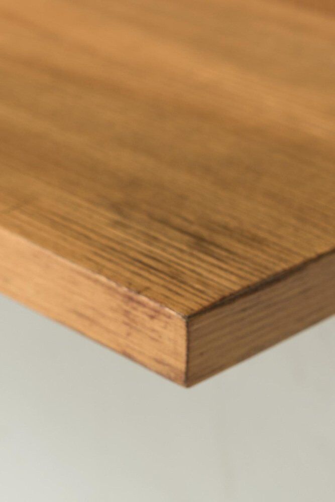 Blonde Wood Veneer Wall Shelf