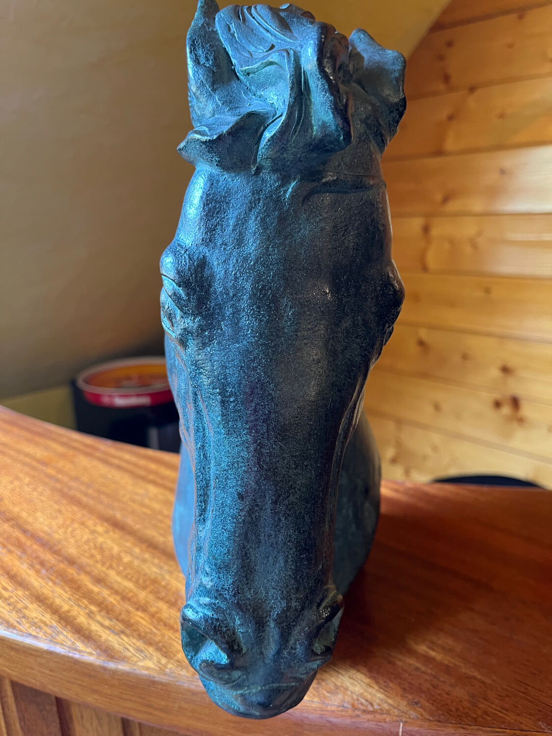 Horse head signed J. Spratt
