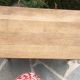 Table basse bois brut cirée