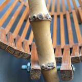 Rattan and bamboo basket