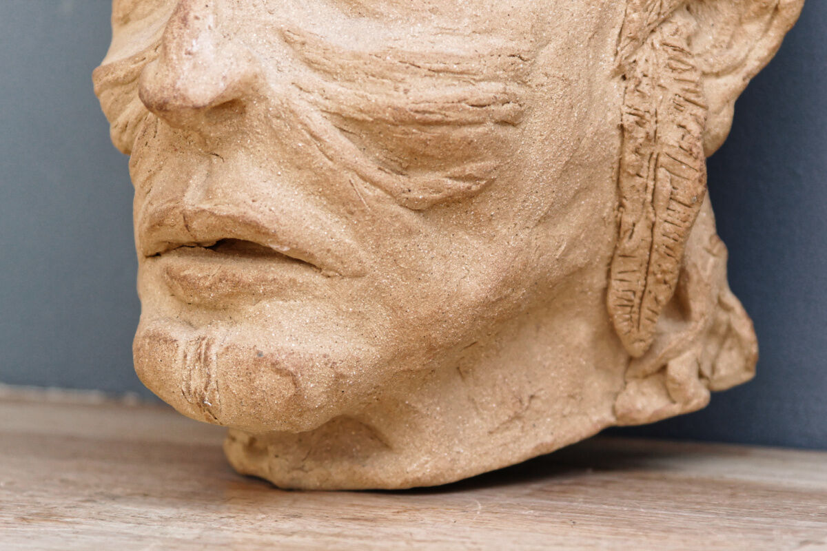 Terracotta Indian mask