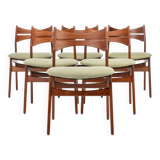 Vintage Dining Chairs by Erik Buch for Christian Christensen Møbelfabrik, 1960s, Set of 6