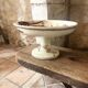 Earthenware compote by Jules Vieillard