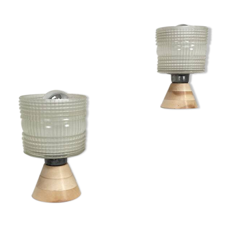 Paire de lampes à poser 50's
