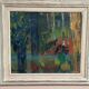 Original Swedish Oil on Canvas – "Still Life with Bowl of Fruit" by Svan Grandin – Signed – Vintage & Framed – 91 × 83 cm (35.8" × 32.7")