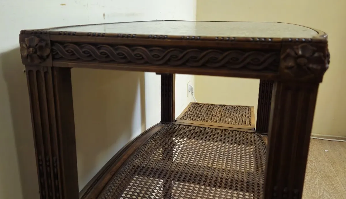 serving table / accent furniture in Louis XVI style – marble top