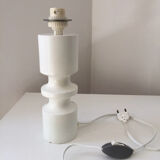 Vintage bowling lamp, turned wood, 1960s