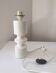 Lampe quille vintage bois tourné 1960
