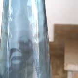 Blue glass bottle, 60s