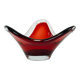 Ruby platter, Murano glass, Italian design, 1960s, made in Italy