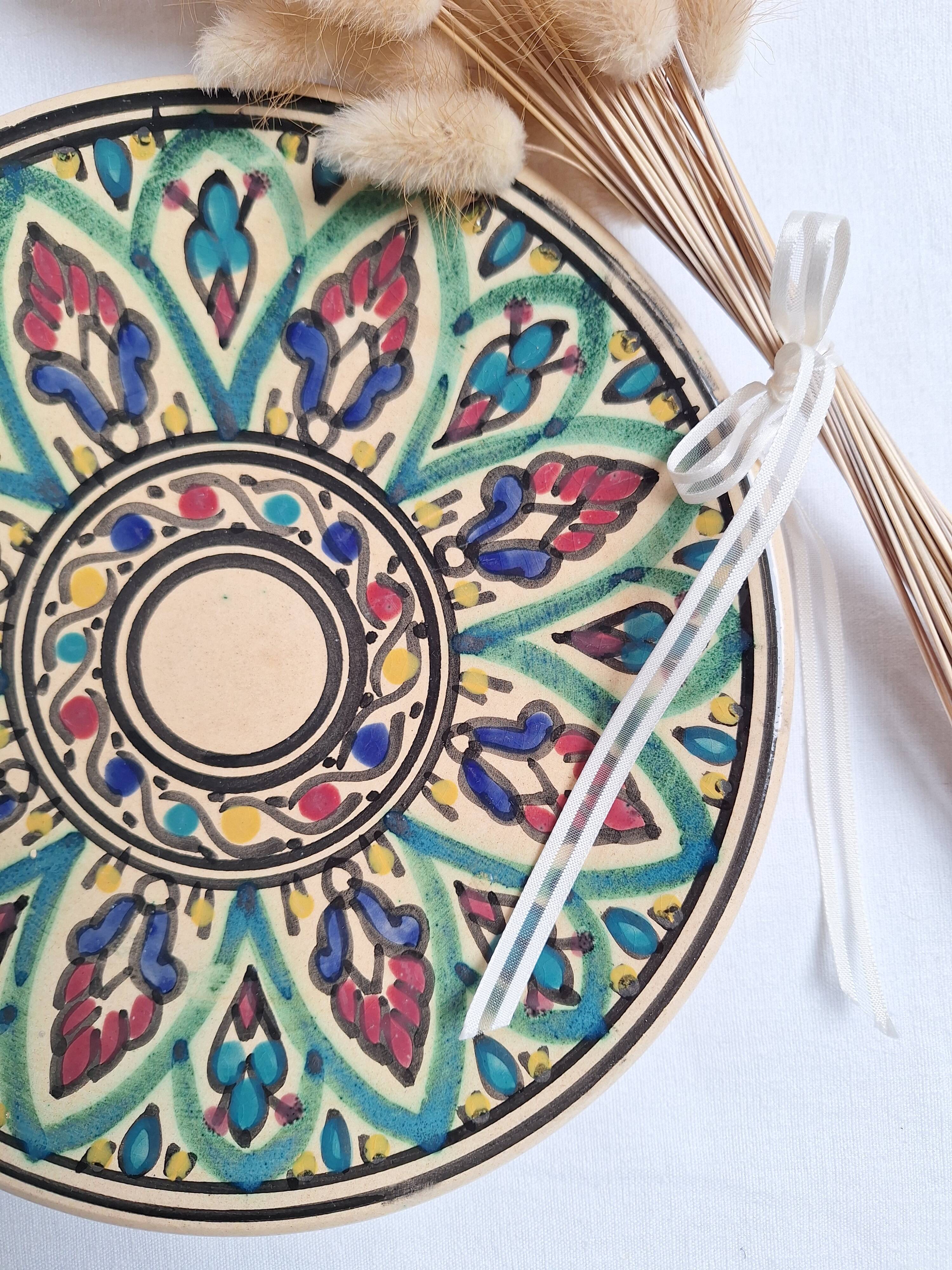 Assiette plate artisanal