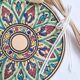Assiette plate artisanal