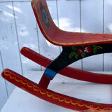 Wooden rocking horse